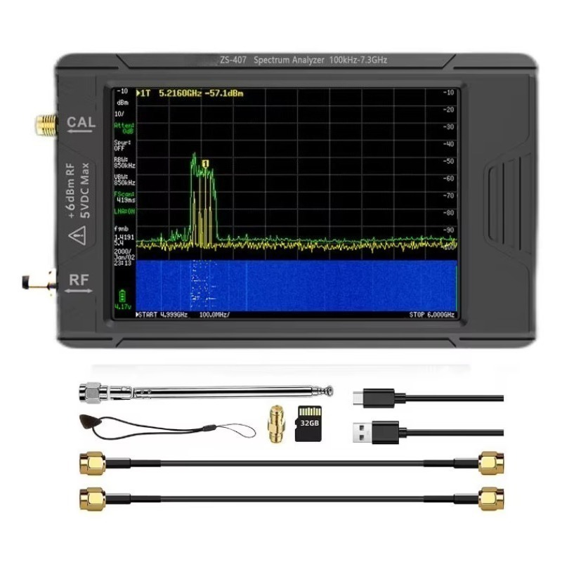 Signal Generator Spectrum Analyzer - محلل طيف محمول ZS-406/ZS-407 بشاشة 4