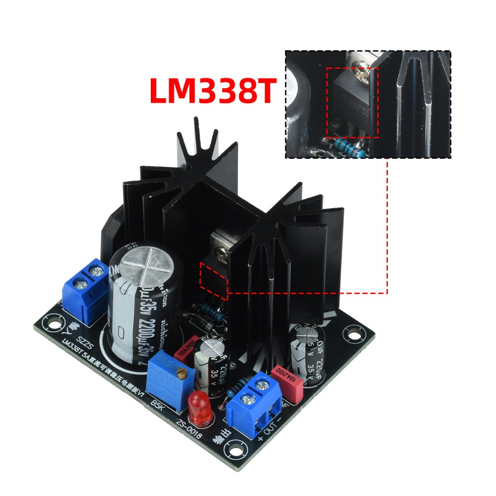 Linear Lab Power Supply Adjustable - وحدة تنظيم الجهد الخطي القابلة للتعديل