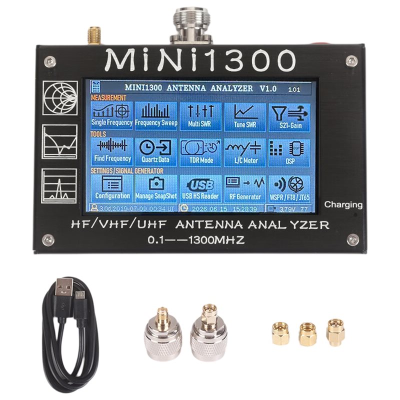 Signal Generator Spectrum Analyzer - ABUI-Mini1300 محلل شبكة فيكتوري 4.3 بوصة