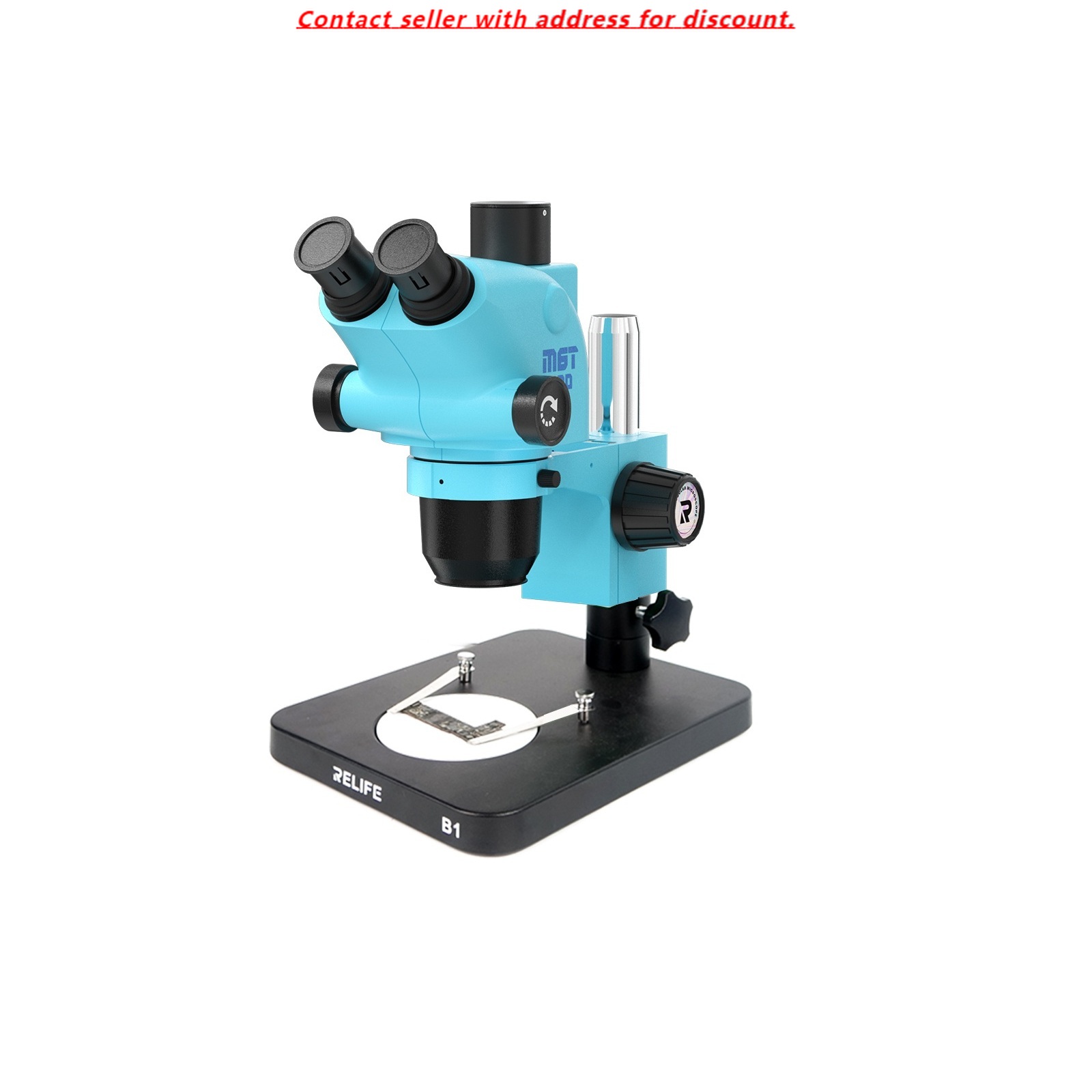 Stereo Trinocular Microscope Pcb - RELIFE RL-M6T Pro-B1 ثلاثي العينيات HD