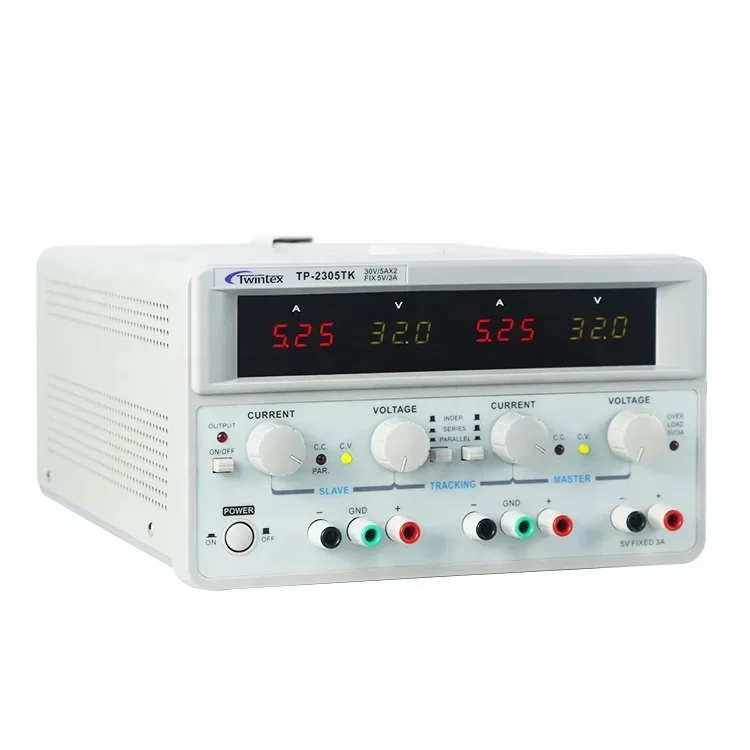 Linear Lab Power Supply Adjustable - مزود طاقة تيار مستمر مزدوج القناة