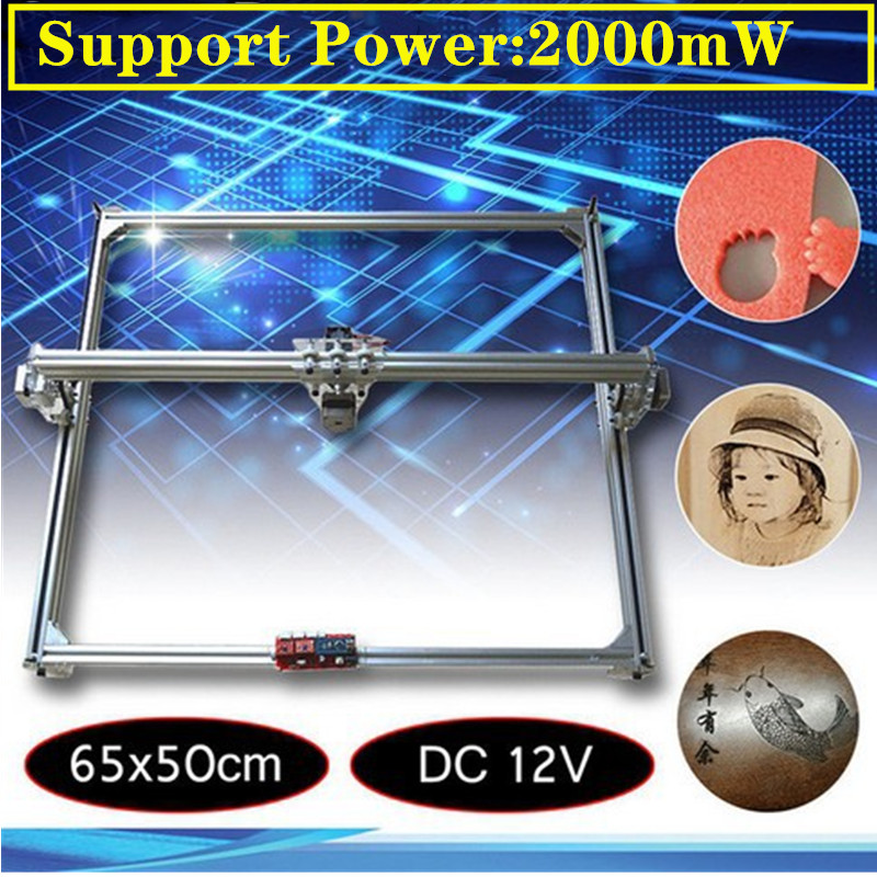 Mini Laser Engraver Cnc Router - 50*65 سنتيمتر صغيرة 2000 ميجا واط