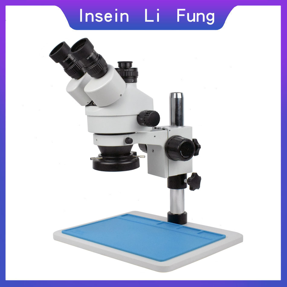 Stereo Trinocular Microscope Pcb - الصناعية ستيريو مجهر المجهر 3.5X-90X ثلاثي