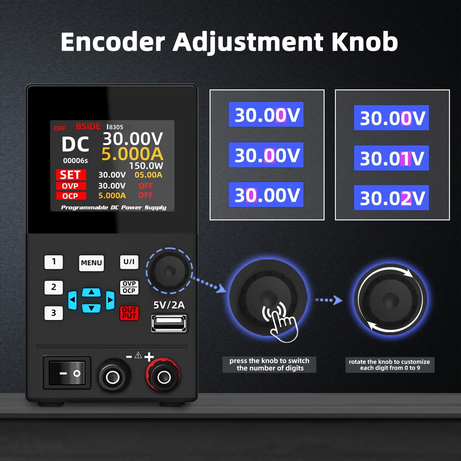Bside DC مصدر طاقة منظم ، قابل - مراجعة Programmable Dc Power Supply 30V 10A وسعره