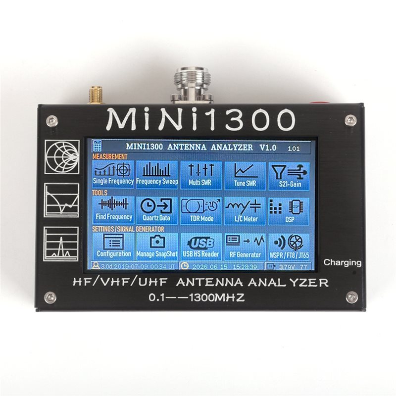 ABUI-Mini1300 محلل شبكة فيكتور - مراجعة Signal Generator Spectrum Analyzer وسعره