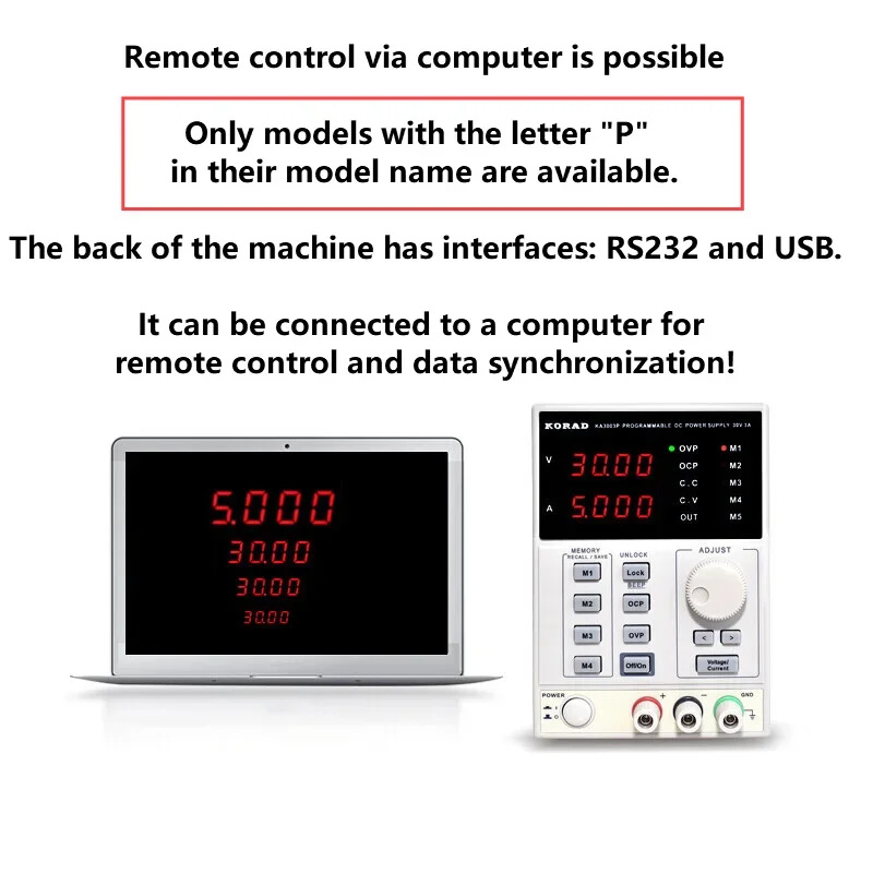 مصدر طاقة تيار مستمر خطي منظم  - مراجعة Programmable Dc Power Supply 30V 10A وسعره