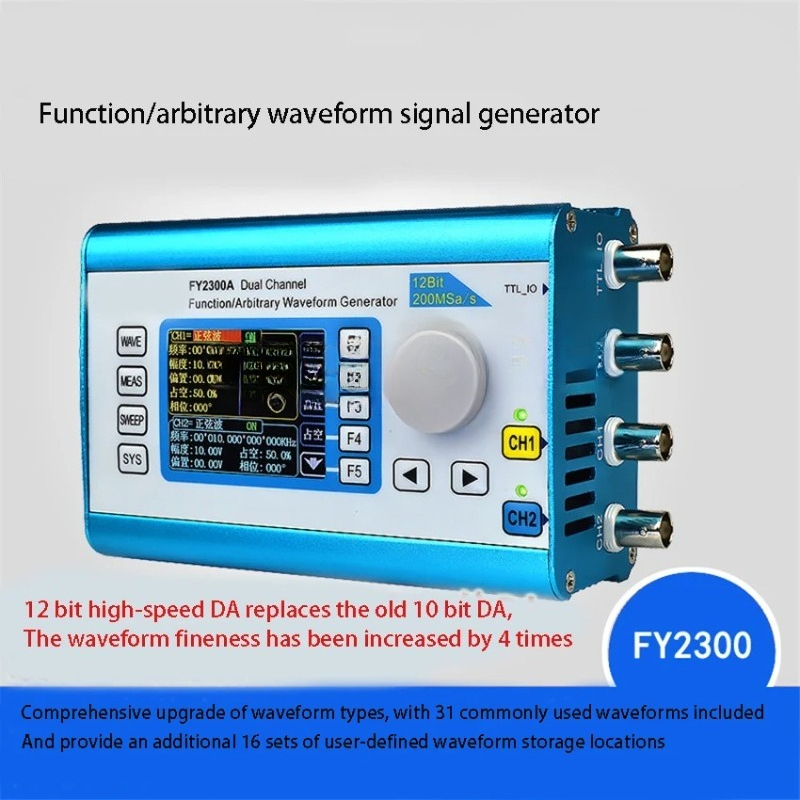 مولد إشارات FY2300 ثنائي القنا - مراجعة Function Arbitrary Waveform Generator وسعره