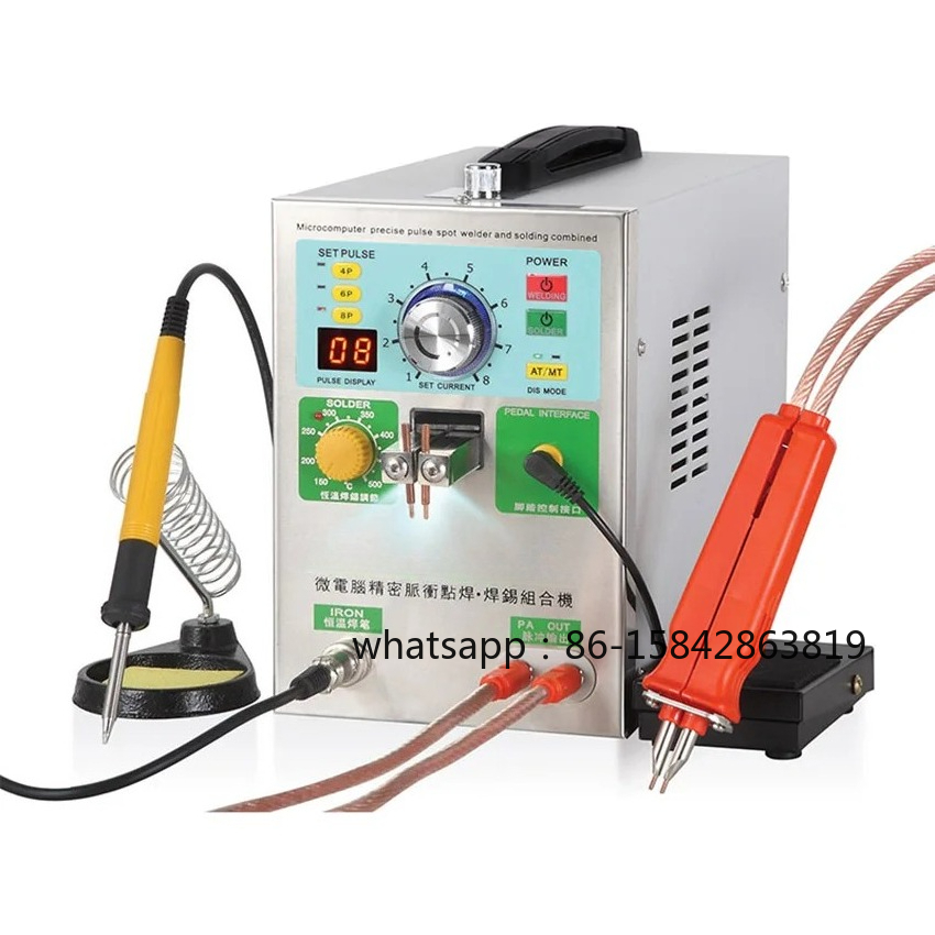 جهاز لحام نقطي أوتوماتيكي بالح - مراجعة Spot Welder 18650 Battery Pack وسعره