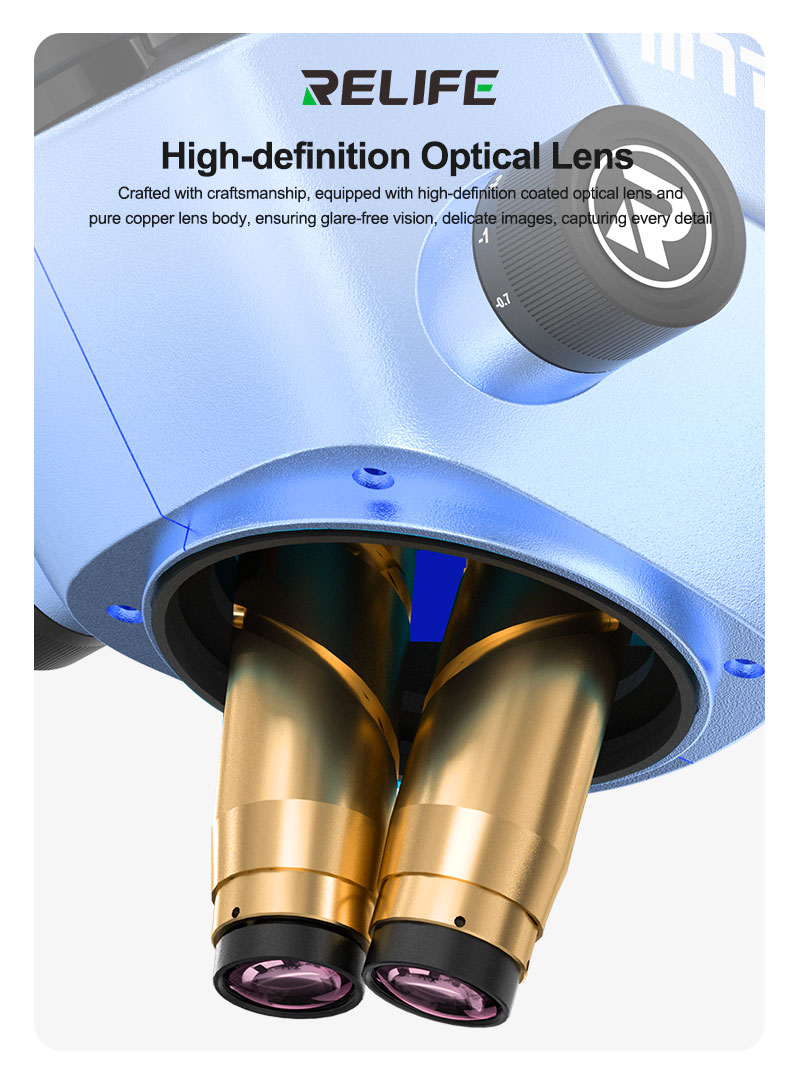 RELIFE RL-M7T Pro-B11 ثلاثي ال - مراجعة Stereo Trinocular Microscope Pcb وسعره