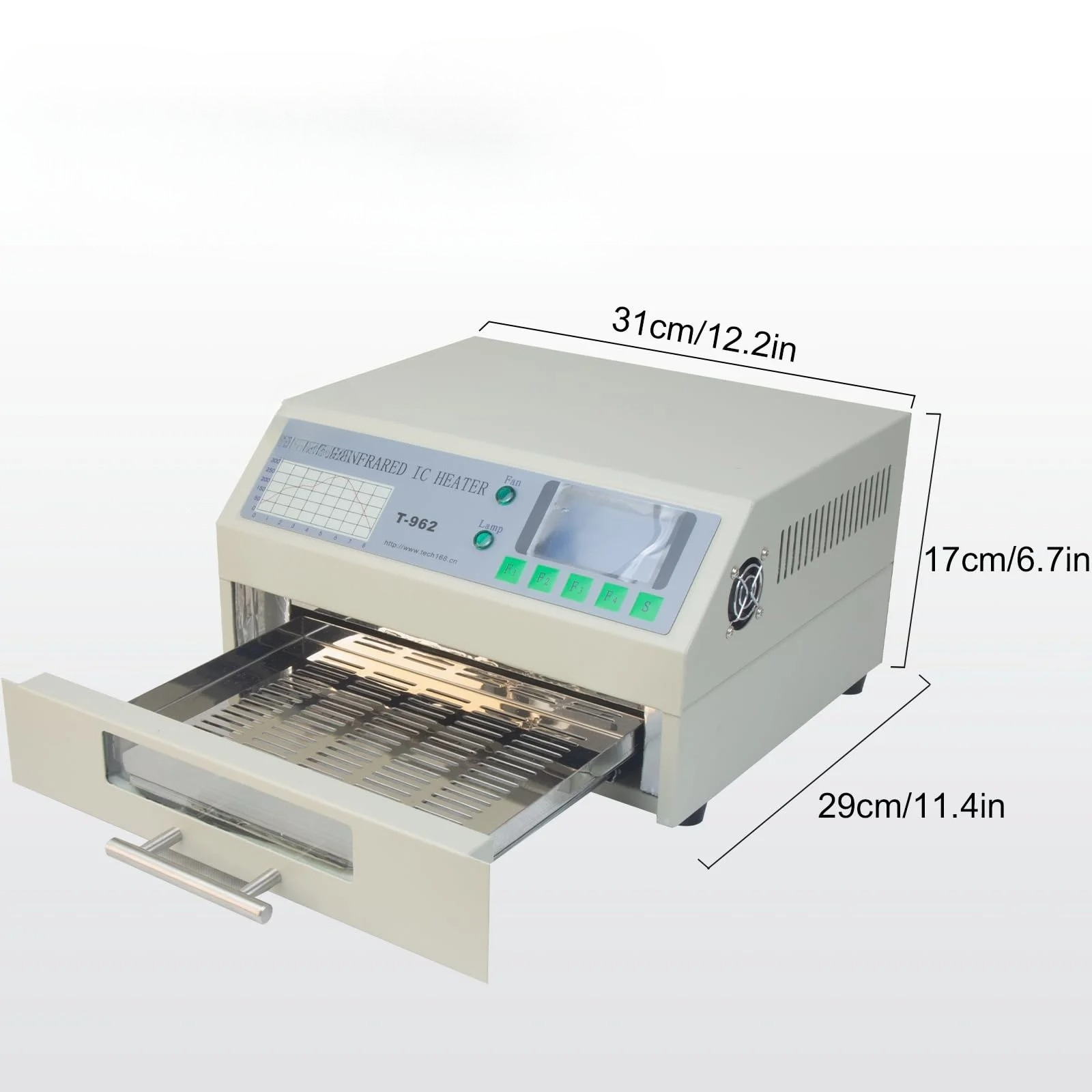 ماكينة إعادة تدفق أوتوماتيكية  - مراجعة Reflow Oven Pcb T962 وسعره