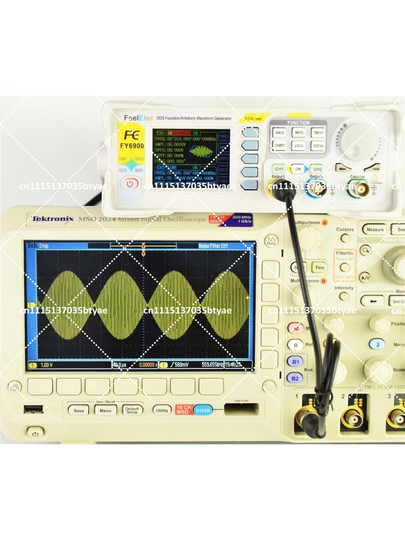 جهاز FY6900 الجديد لتوليد الإش - مراجعة Function Arbitrary Waveform Generator وسعره