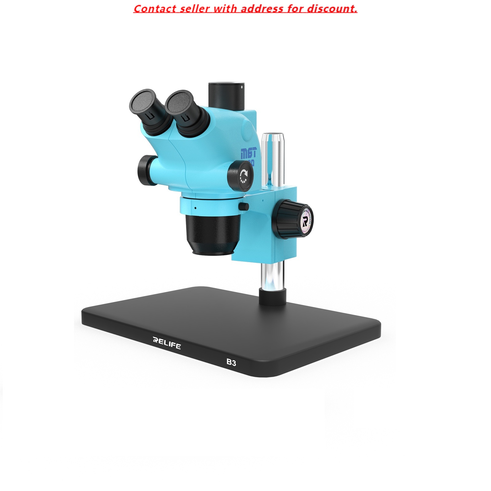 RELIFE RL-M6T Pro-B3 ثلاثي الع - مراجعة Stereo Trinocular Microscope Pcb وسعره