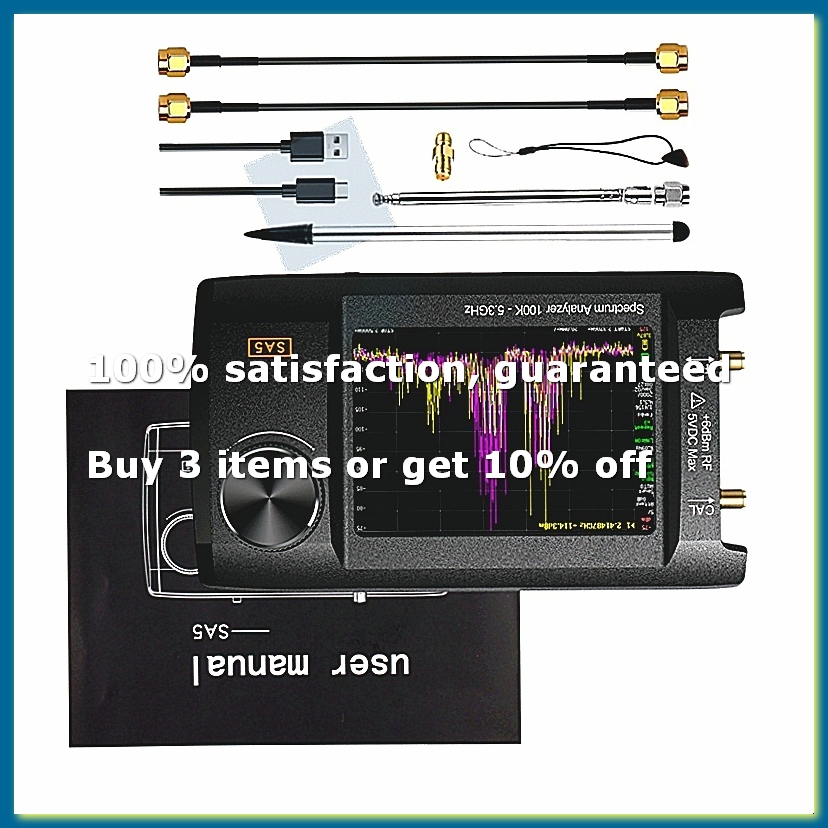 ● أحدث محلل طيفي SA5 بشاشة LCD - مراجعة Signal Generator Spectrum Analyzer وسعره