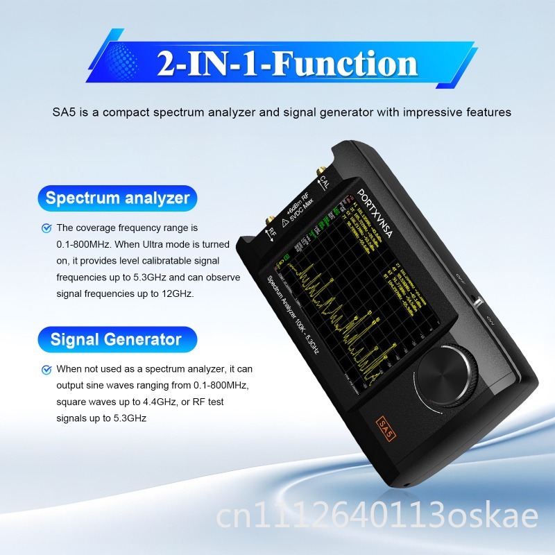 محلل طيف محمول متعدد الوظائف S - مراجعة Signal Generator Spectrum Analyzer وسعره