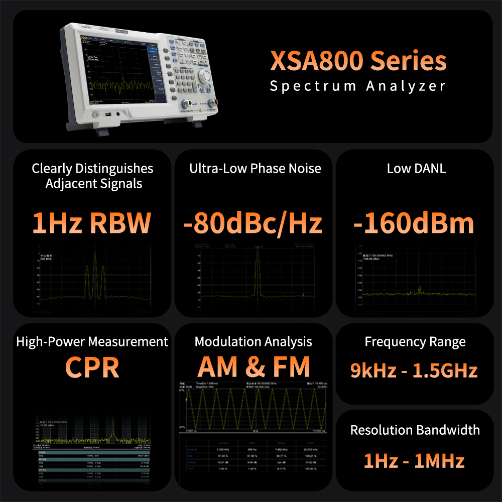 محلل طيف OWON مع مولد تتبع XSA - مراجعة Signal Generator Spectrum Analyzer وسعره