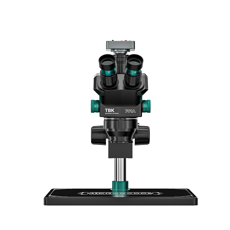 مجهر ستيريو ثلاثي العينية TBK  - مراجعة Stereo Trinocular Microscope Pcb وسعره