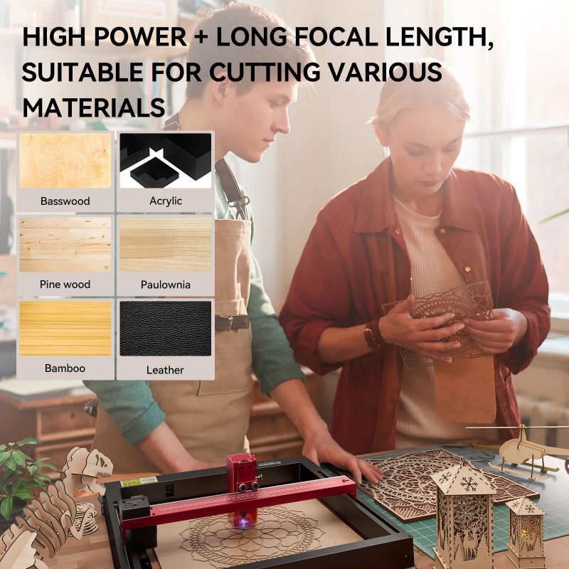 Atomstack A6 X6 S6 Pro 50 واط  - مراجعة Mini Laser Engraver Cnc Router وسعره