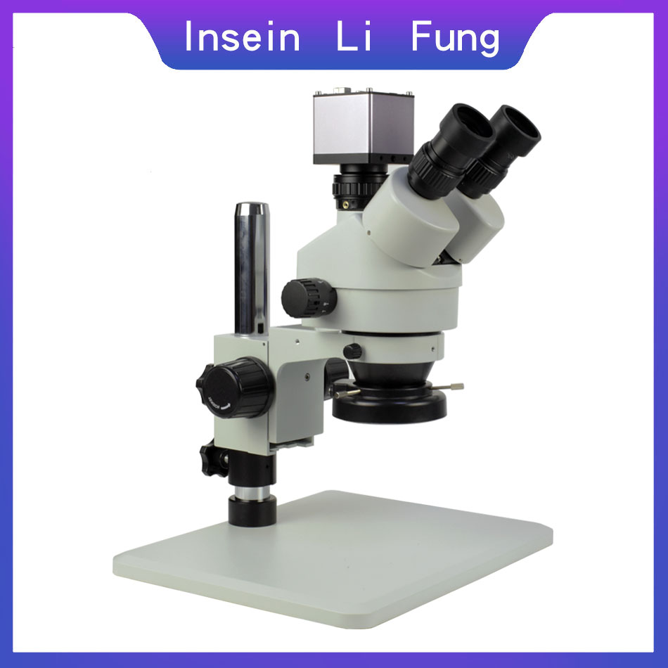 الصناعية ستيريو مجهر المجهر 3. - مراجعة Stereo Trinocular Microscope Pcb وسعره