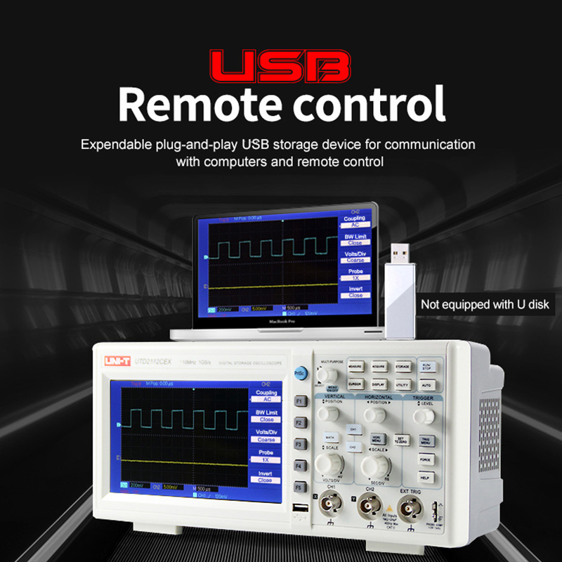 UNI-T ملتقط الذبذبات الرقمي UT - مراجعة Digital Storage Oscilloscope 100Mhz وسعره