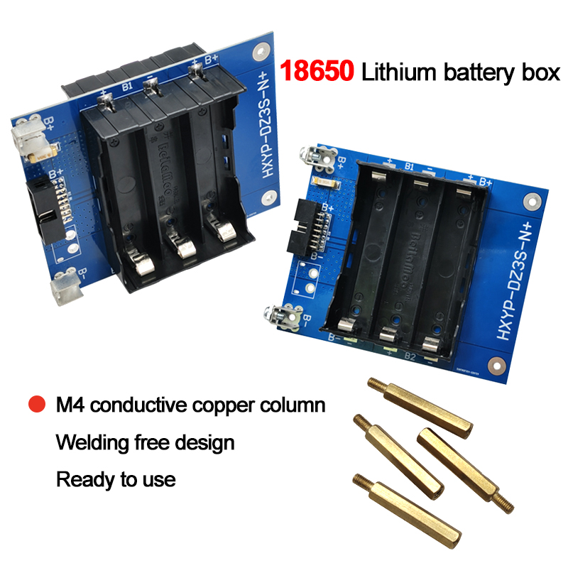 حامل بطارية حائطية 12 فولت 3S  - مراجعة Spot Welder 18650 Battery Pack وسعره