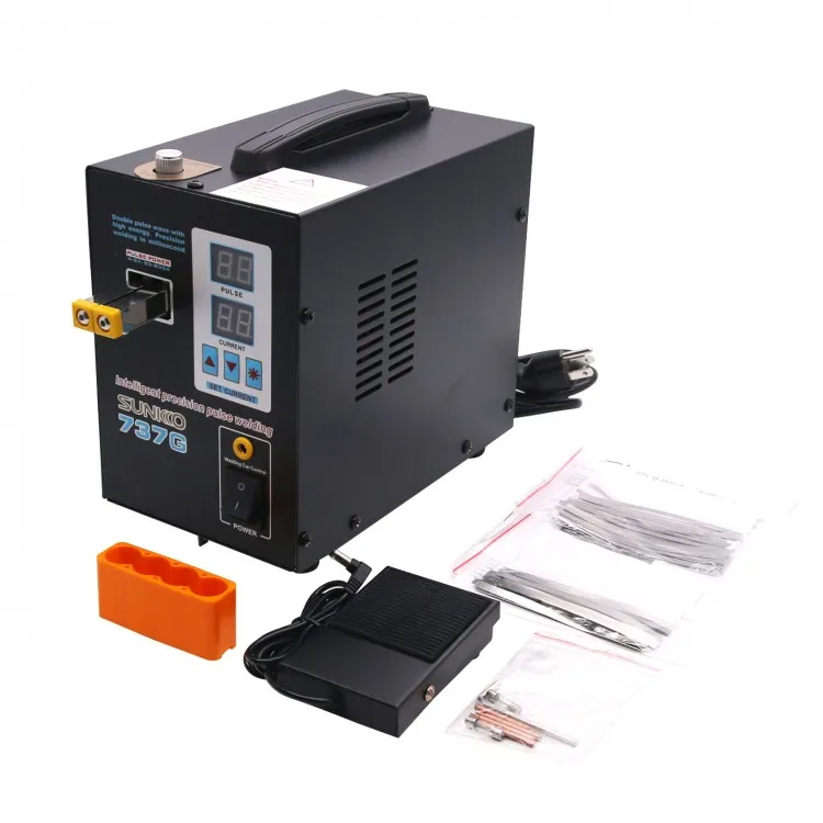 ماكينة لحام 737G بقوة 110 فولت - مراجعة Spot Welder 18650 Battery Pack وسعره