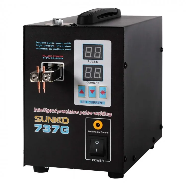 ماكينة لحام 737G بقوة 110 فولت - مراجعة Spot Welder 18650 Battery Pack وسعره
