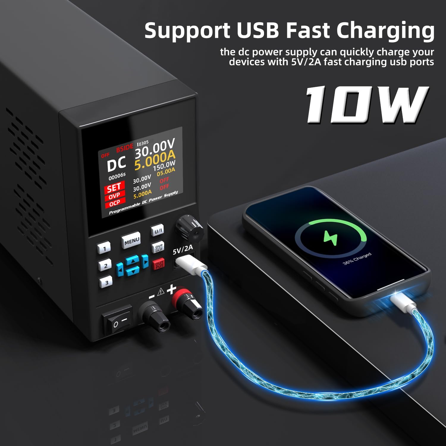BSIDE تيار مستمر مختبر موفر طا - مراجعة Programmable Dc Power Supply 30V 10A وسعره