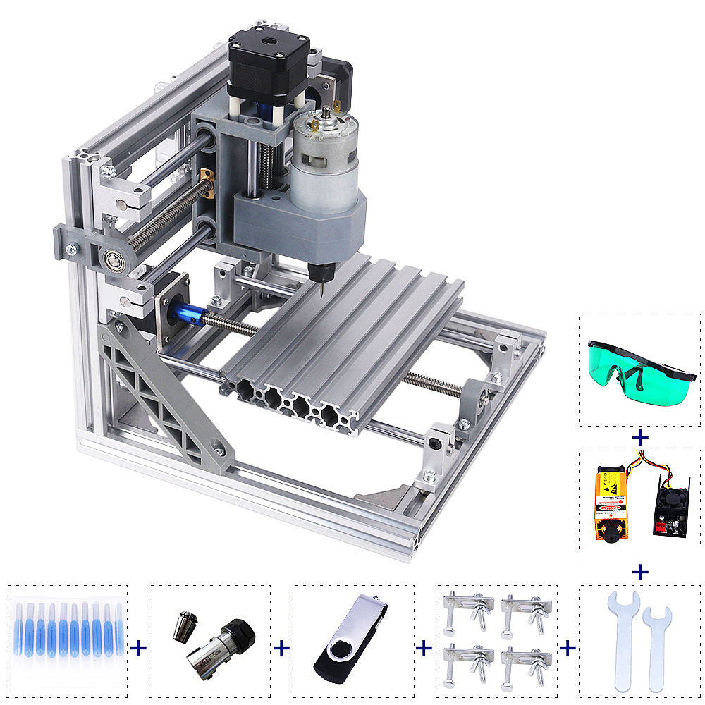 آلة الحفر بالليزر الصغيرة GRBL - مراجعة Mini Laser Engraver Cnc Router وسعره