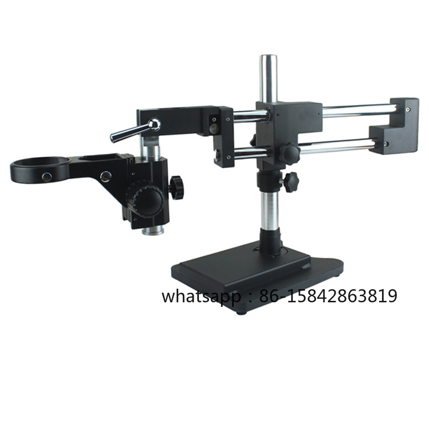 حامل عالمي مزدوج الذراعين للمج - مراجعة Stereo Trinocular Microscope Pcb وسعره