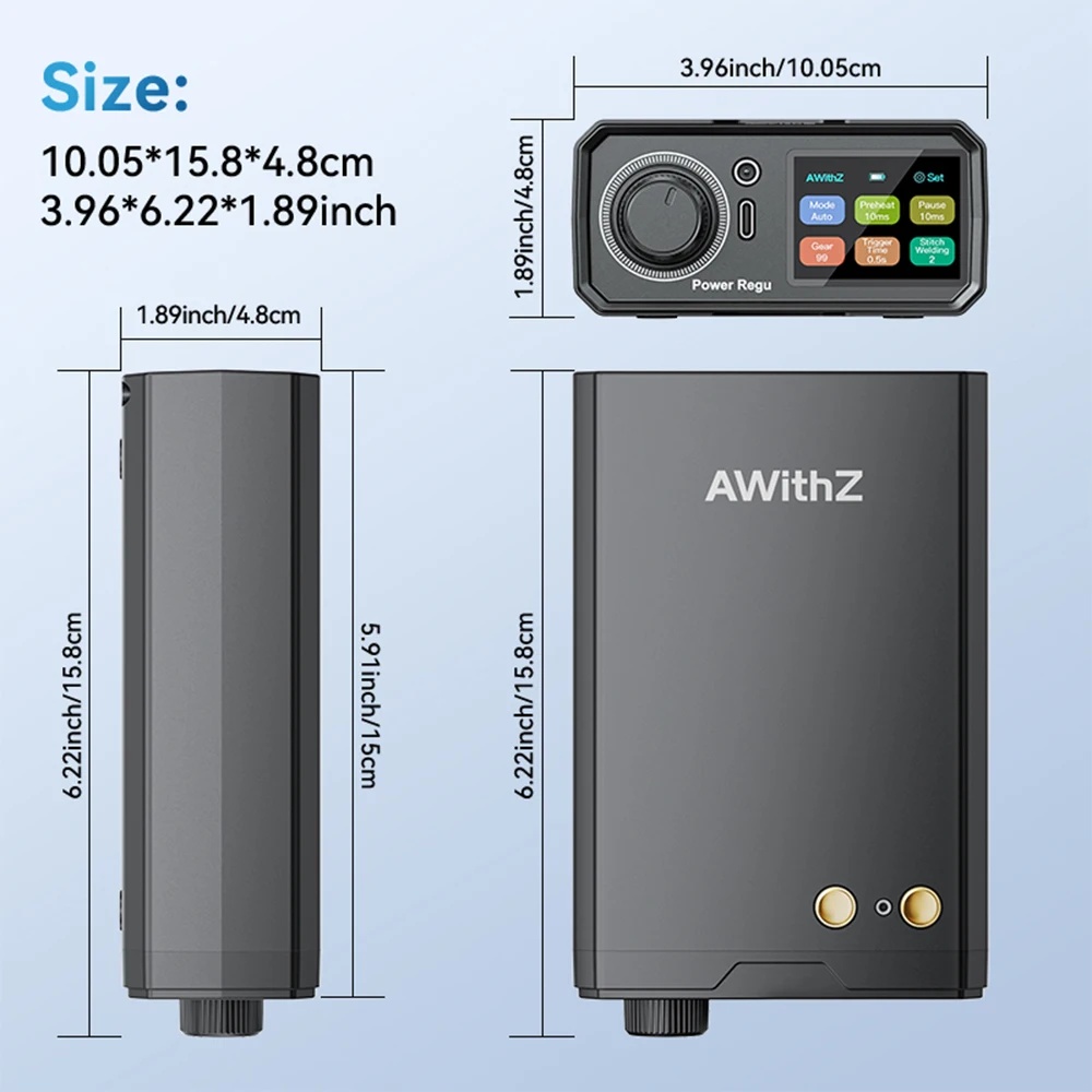 آلة لحام محمولة Awithz UK3 للب - مراجعة Spot Welder 18650 Battery Pack وسعره