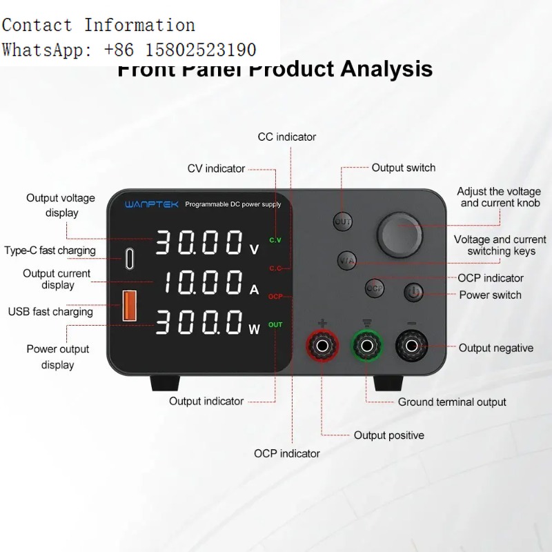 مصدر طاقة TPS3010 30 فولت 10 أ - مراجعة Programmable Dc Power Supply 30V 10A وسعره