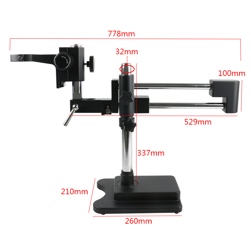 3.5X 90X 180X Simul-Focus مزدو - مراجعة Stereo Trinocular Microscope Pcb وسعره