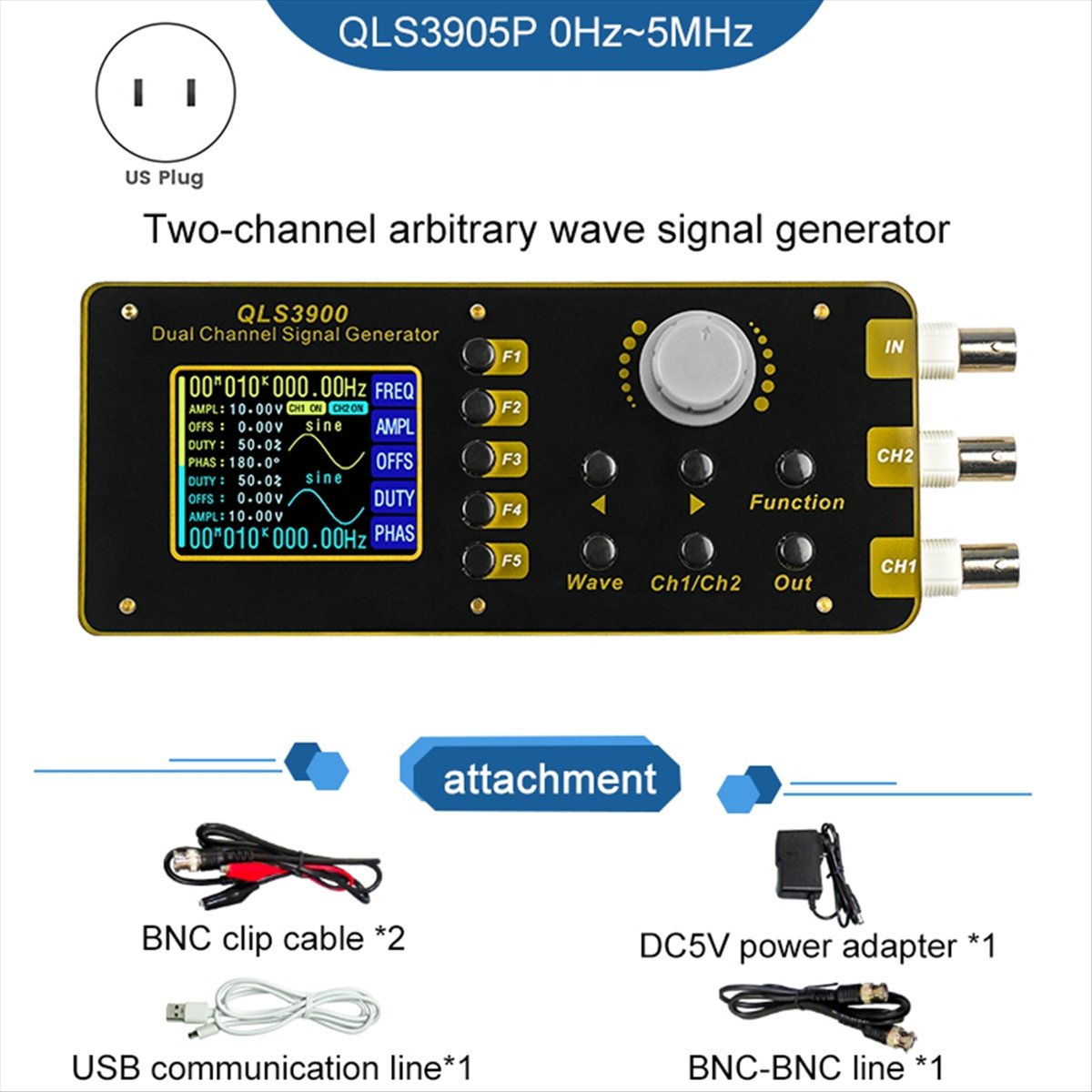 جهاز OKgood لقياس التردد الرقم - مراجعة Function Arbitrary Waveform Generator وسعره