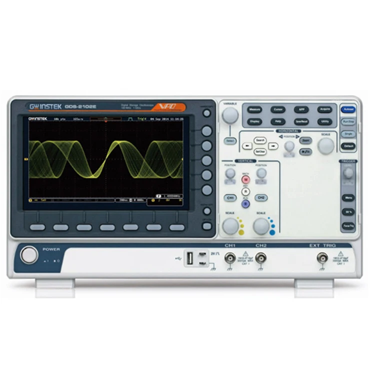 Gwinstek GDS-2000E سلسلة GDS-2 - مراجعة Digital Storage Oscilloscope 100Mhz وسعره